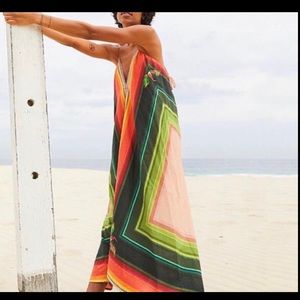 FARM Rio Silk Maxi Scarf Tucano / Toucan Dress